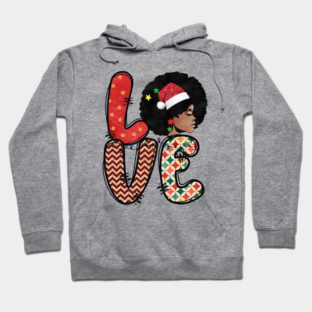 Love Melanin christmas Hoodie by MZeeDesigns